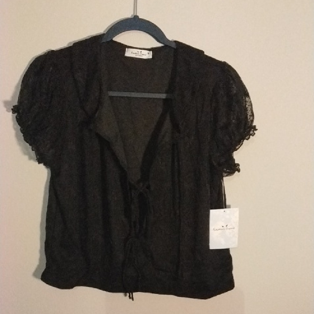Black Lace Women Top